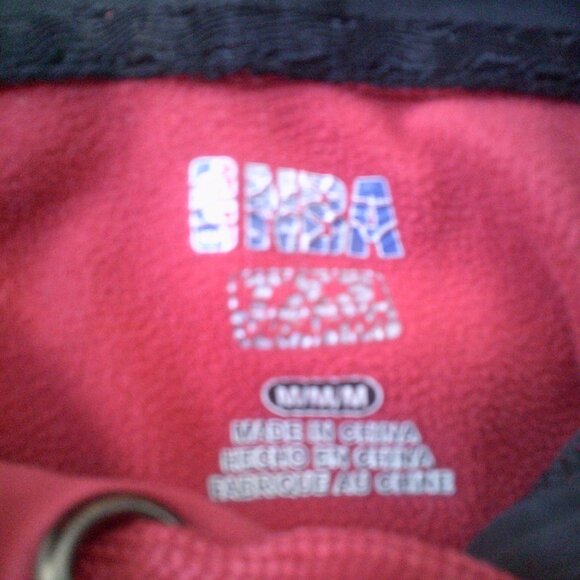 Vintage Chicago Bulls NBA Red Hoodie Y2K NBA Chicago Bulls Sweatshirt Size Med - Picture 7 of 7